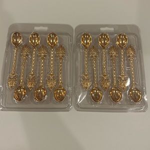 12 Tea/Coffee Spoons, Gold